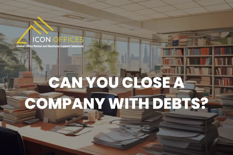 can you close a company with debts at companies house